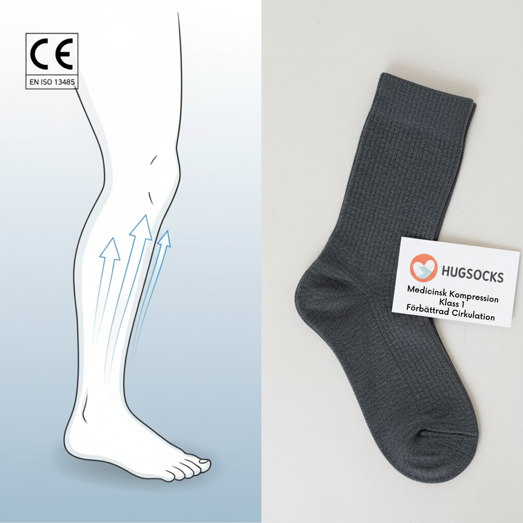 Hugsocks Comfort™ - Stödstrumpan som gör livet lättare.