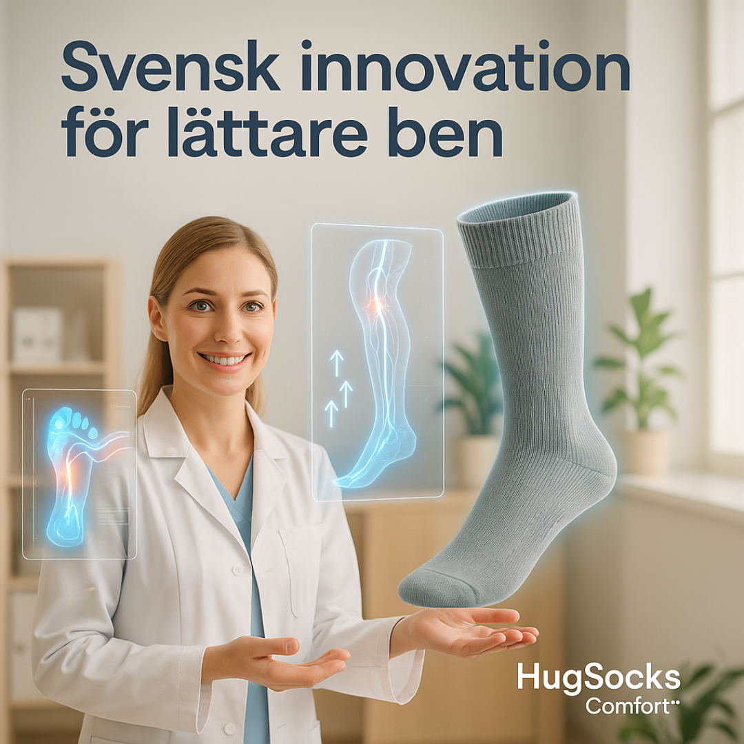 Hugsocks Comfort™ - Stödstrumpan som gör livet lättare.